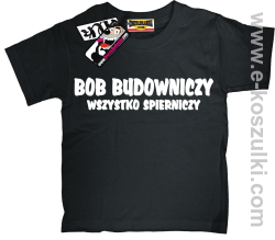 Bob budowniczy koszulka dziecięca - czarny