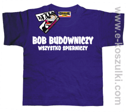 Bob budowniczy koszulka dziecięca - fioletowy