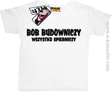 Bob budowniczy koszulka dziecięca - biały