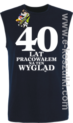 40 lat pracowałem na ten wygląd - bezrękawnik męski granatowy