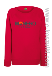 MONERO CPU CryptoMiner - bluza damska bez kaptura  czerwona