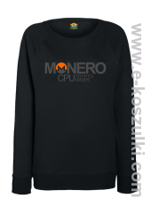 MONERO CPU CryptoMiner - bluza damska bez kaptura  czarna