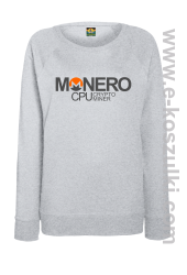 MONERO CPU CryptoMiner - bluza damska bez kaptura  melanż 
