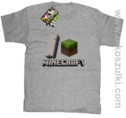 I love Minecraft - koszulka dziecięca melanż