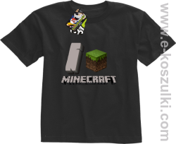 I love Minecraft - koszulka dziecięca czarny