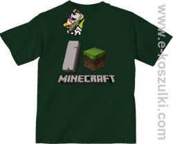 I love Minecraft - koszulka dziecięca butelkowy
