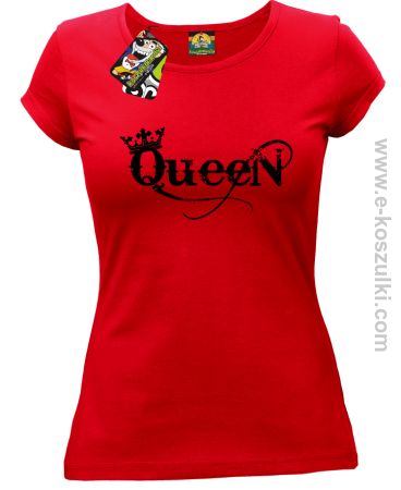 Queen Simple - koszulka damska taliowana 
