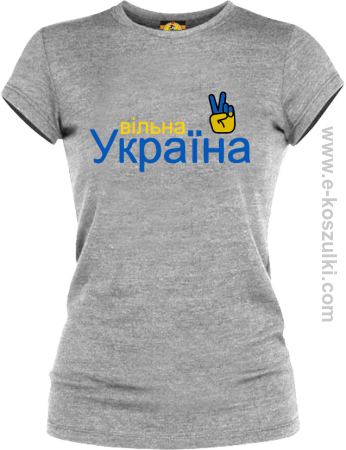 WOLNA UKRAINA Victory -  koszulka damska