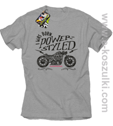 Motor I was born power styled - koszulka męska melanż 