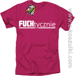 Fucktycznie - koszulka męska fuchsia