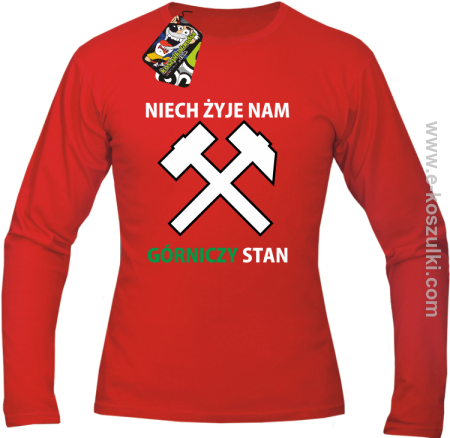 Niech żyje nam górniczy stan - longsleeve męski 