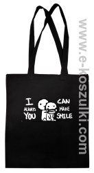 I can always make You smile - ECO torba czarna