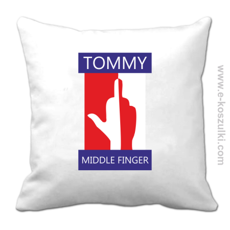 Tommy Middle Finger - poduszka 