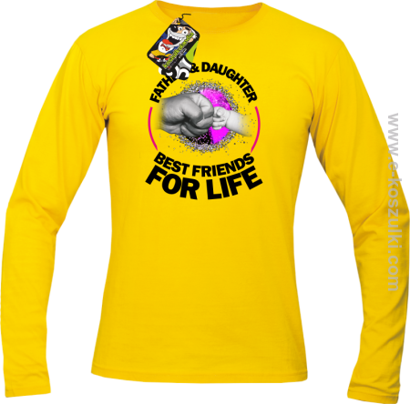 FATHER & daughter BEST FRIENDS FOR LIFE - longsleeve męski 