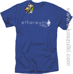 Ethereum CryptoMiner Symbol - koszulka męska niebieska