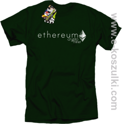 Ethereum CryptoMiner Symbol - koszulka męska butelkowa