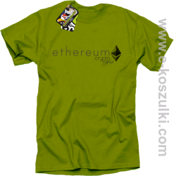 Ethereum CryptoMiner Symbol - koszulka męska kiwi