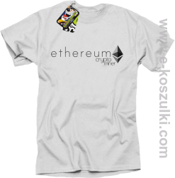 Ethereum CryptoMiner Symbol - koszulka męska biała