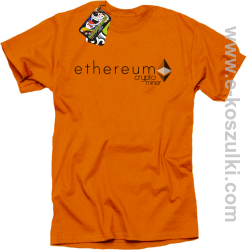 Ethereum CryptoMiner Symbol - koszulka męska pomarańczowa