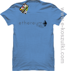 Ethereum CryptoMiner Symbol - koszulka męska błękitna