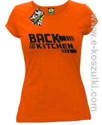 Back to the kitchen - koszulka damska pomarańczowa