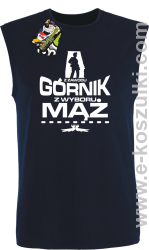 Z zawodu Górnik z wyboru MĄŻ - bezrękawnik męski granatowy