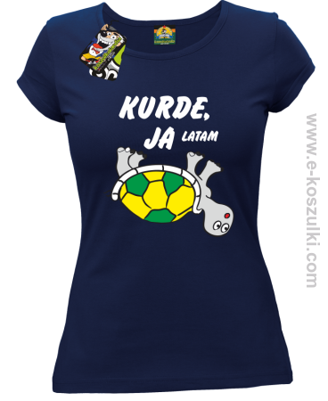 Kurde, ja latam - żółwik - koszulka damska