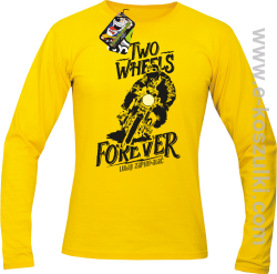 Two Wheels Forever Lubię zapierdalać - longsleeve męski żółty