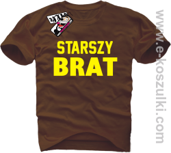 Starszy Brat - koszulka męska - brązowy