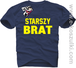 Starszy Brat - koszulka męska - granatowy