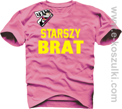 Starszy Brat - koszulka męska - różowy