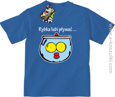 Rybka lubi pływać - koszulka dziecięca