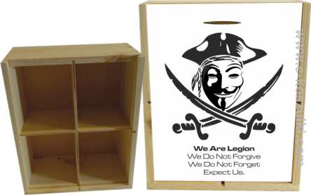 Anonymous We are Legion We Do Not Forget We Do Not Forgive Expect Us - skrzynka ozdobna 