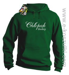 Chłopak idealny - bluza z kapturem zielony
