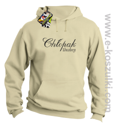 Chłopak idealny - bluza z kapturem beżowy