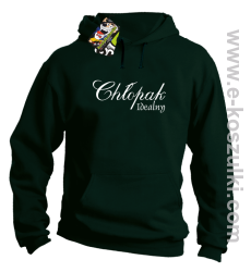 Chłopak idealny - bluza z kapturem butelkowy