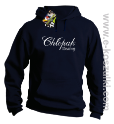 Chłopak idealny - bluza z kapturem granatowy