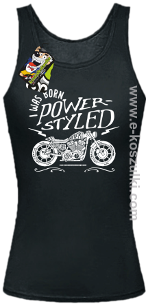 Motor I was born power styled - top damski czarny