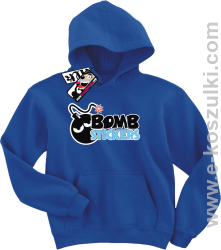 Bomb stickers bluza dziecięca - niebieski
