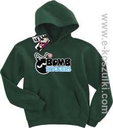 Bomb stickers bluza dziecięca - butelkowy