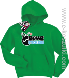 Bomb stickers bluza dziecięca - zielony