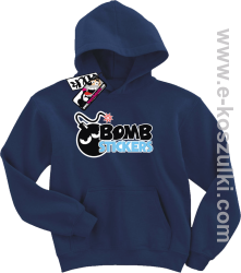 Bomb stickers bluza dziecięca - granatowy