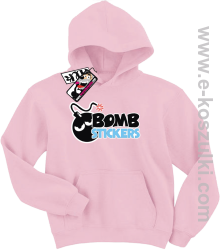 Bomb stickers bluza dziecięca - różowy