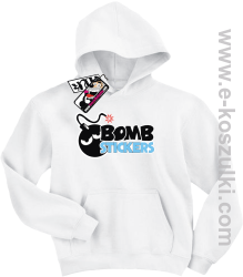 Bomb stickers bluza dziecięca - biały