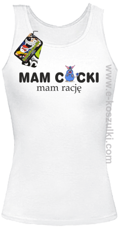 Mam cycki - Mam rację - top damski 