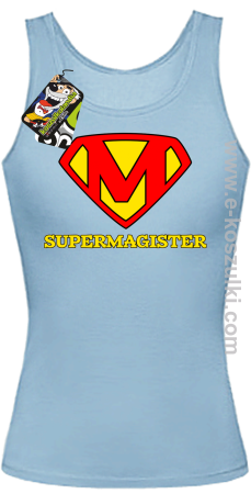 ZAJEFAJNY MAGISTER ala Superman - top damski 