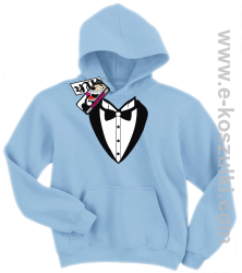 Frak elegancki bluza dziecięca - błękitny