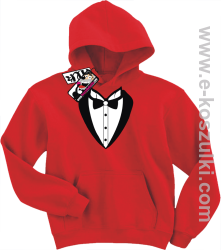 Frak elegancki bluza dziecięca - czerwony