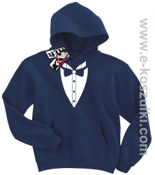 Frak elegancki bluza dziecięca - granatowy