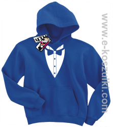 Frak elegancki bluza dziecięca - niebieski